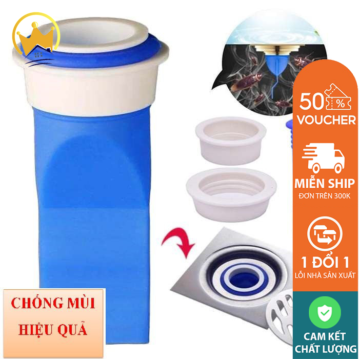 Bộ Chặn Mùi Cống Thoát Nước Ngăn Rác Côn Trùng, Silicon Nhựa Dẻo Dễ Lắp Đặt, phễu ngăn mùi cống, dụng cụ chặn mùi hôi cống thông minh, nắp cống chống mùi hôi, phễu chặn mùi cống, ống bịt chặn mùi hôi nhà vệ sinh CuuLongstore