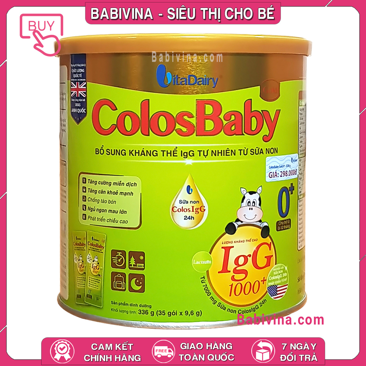 Sữa non colosbaby gold 0+ 336g dạng gói | cho trẻ 0-12 tháng tuổi | date mới nhất, giá tốt nhất | babivina