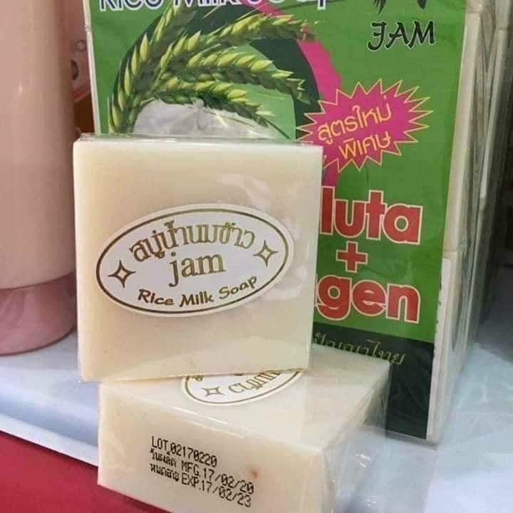 CỤC SOAP CÁM GẠO THÁI LAN dùng dược  cho mặt và body