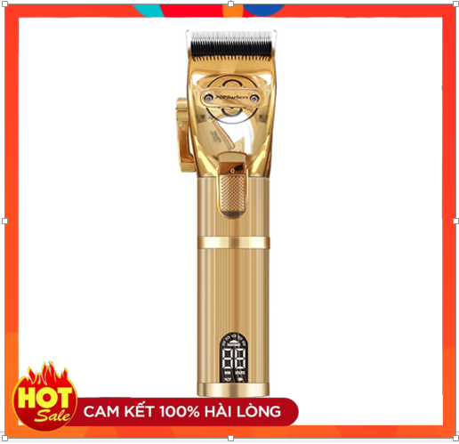 Tông Đơ Cắt Tóc - POP BARBER P800 - Lưỡi Đã Mài Chuốt - Có Đèn Hiển Thị Phần Trăm Pin - Chất Lượng Cao - BH 6 Tháng
