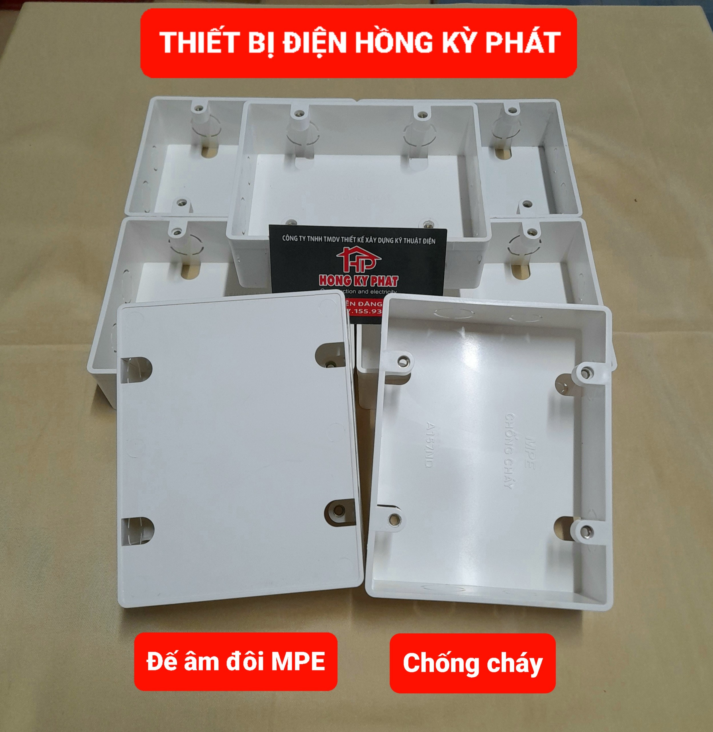 Đế âm đôi, đế âm tường, đế âm đôi dành cho hai mặt đơn chính hãng MPE A157ND