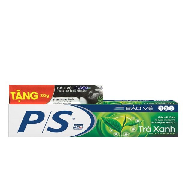 Combo 3 kem đánh răng p/s bảo vệ 123 trà xanh 180g
