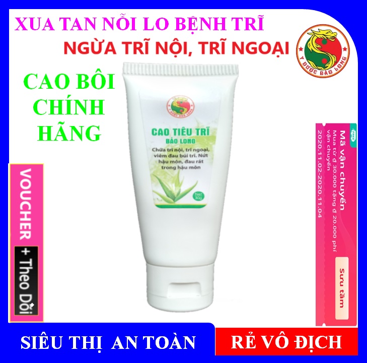 [ SIÊU HOT] Cao Bôi Tiêu Trĩ Y Dược Bảo Long - Chưa Trĩ nội, Trĩ ngoại đau nhức trong hậu môn