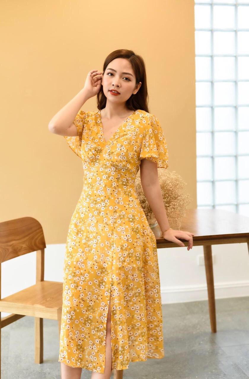 Tổng hợp Váy Hoa Nhí Màu Vàng giá rẻ bán chạy tháng 82023  BeeCost
