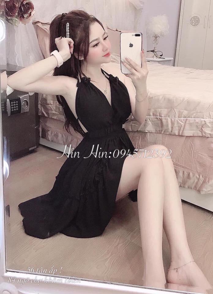 [HCM][ĐẦM LOẠI 1] Đầm hở lưng viền bèo CÓ MÚT NGỰC MIGHTY FASHION