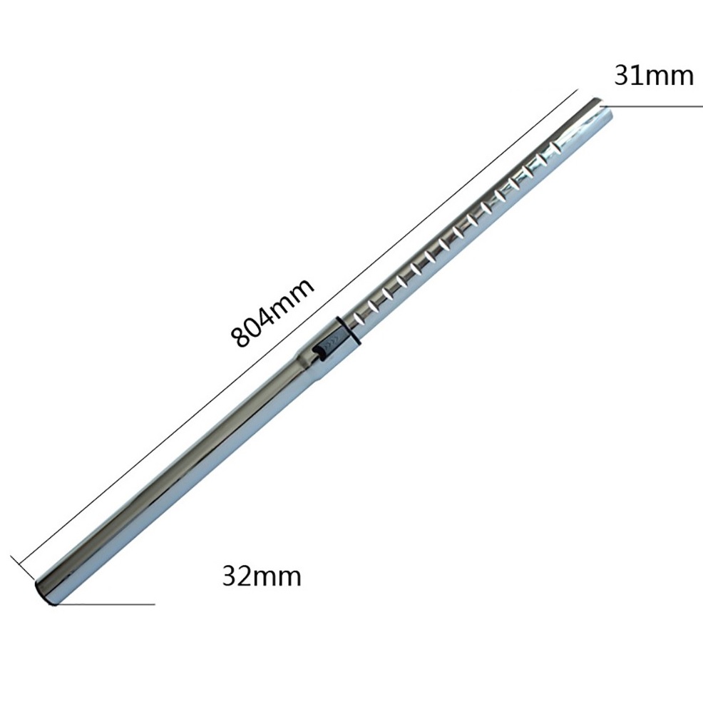 Thanh nối dài ống hút bụi Inox 32mm và 35m, Ống dẫn hướng inox máy hút bụi 30L-60L