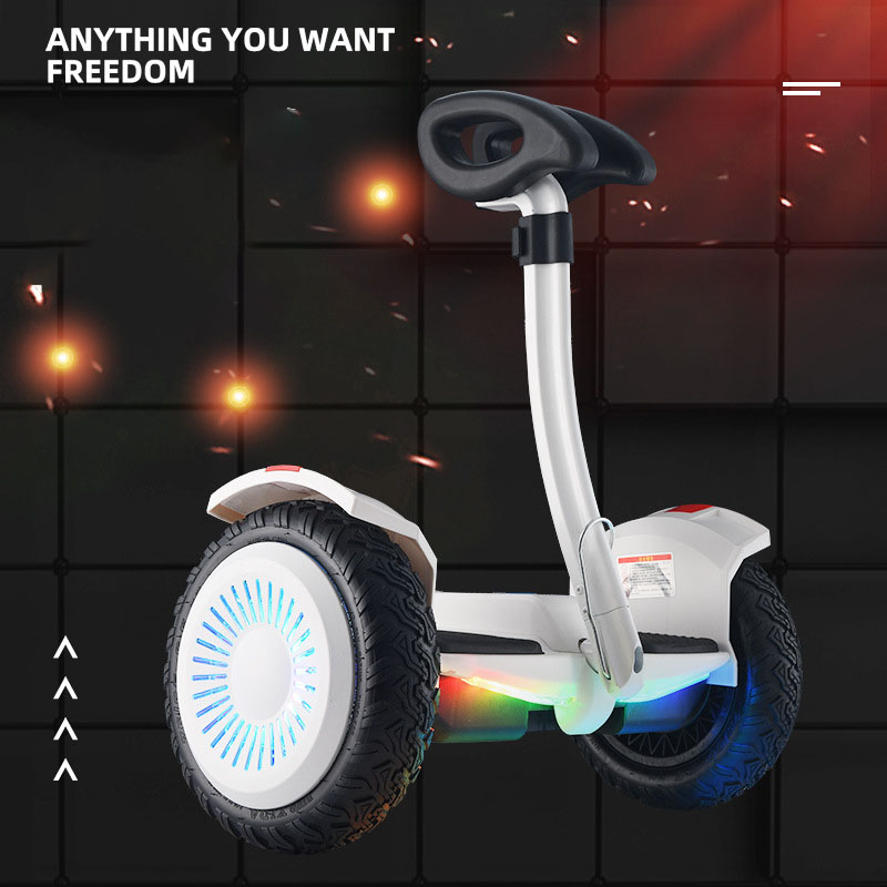 Xe điện cân bằng mini robot - xe điện cân bằng thông minh - bản mới có bluetooth, đèn led, tay xách thuận tiện
