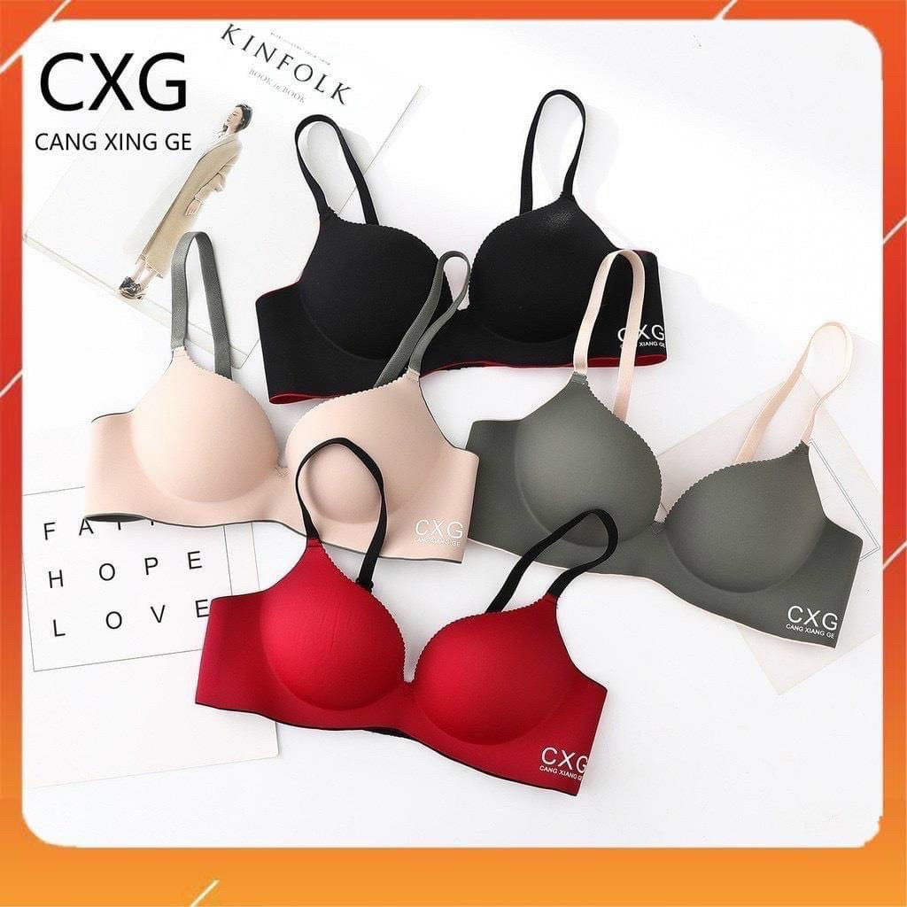 Áo ngực su đúc cao cấp không gọng, nâng ngực phối màu, áo lót A20