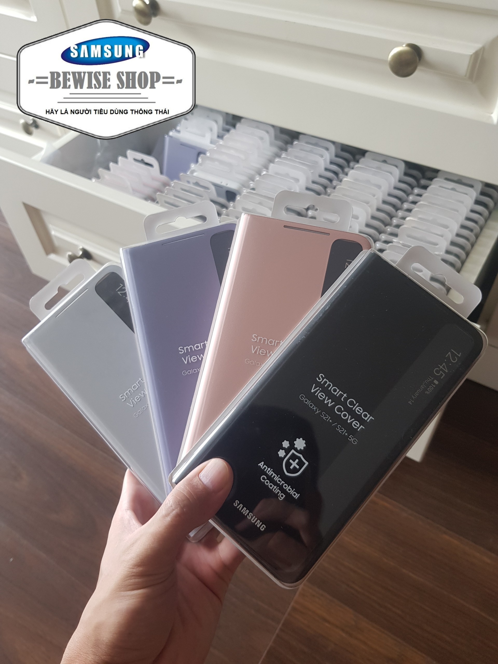 Bao Da Clear View Samsung Galaxy S21+ (Plus) / Galaxy S21+ (Plus) 5G - Full Box Chính Hãng Samsung Việt Nam