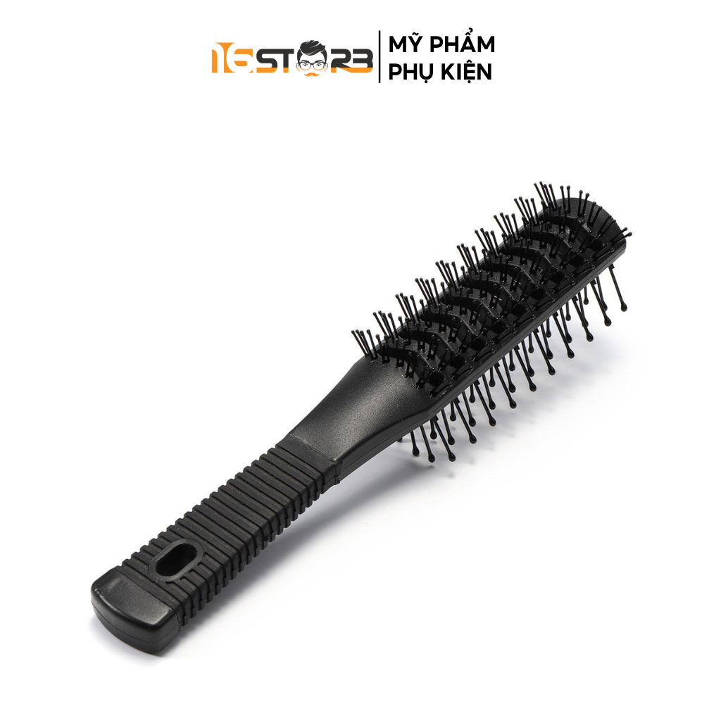 Lược sấy, tạo phồng, tạo kiểu tóc 2 mặt chống rối skeleton brush cao cấp