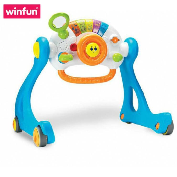 Đồ chơi Kệ chữ A kết hợp xe tập đi, bàn tập đứng cho bé có nhạc 3 tin 1 - Winfun 0864 cho bé sơ sinh tới 3 tuổi