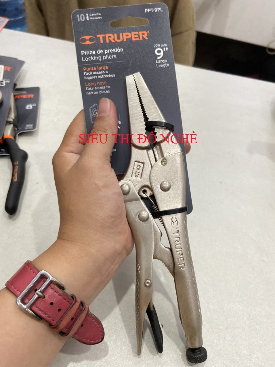 Kềm chết mỏ nhọn 230mm truper 17433