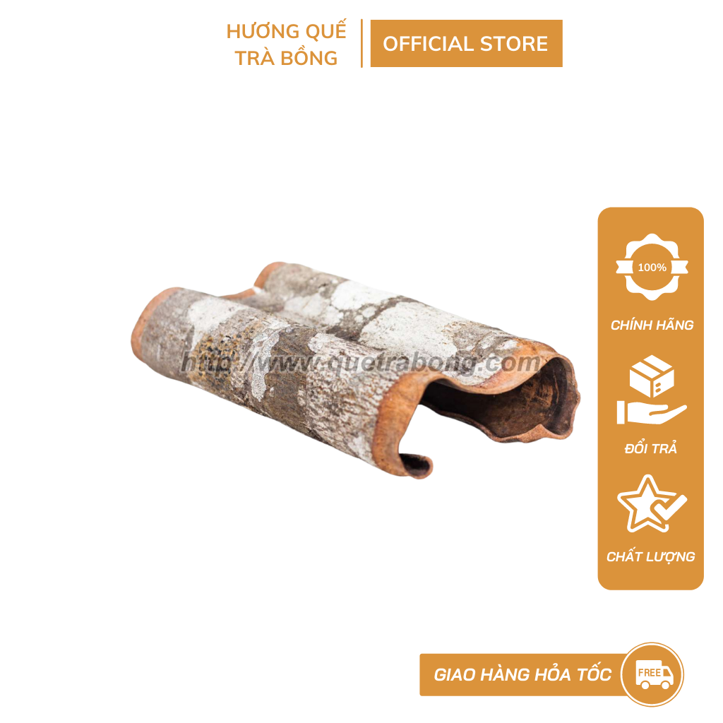 Quế Trà Bồng Quảng Ngãi - Quế Số 3 - Võ Quế Ống Dầu100gram