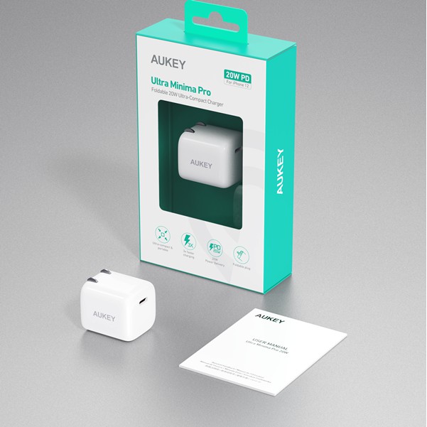 Cục sạc ip.hone pd 20w mini aukey pa-b1 pro