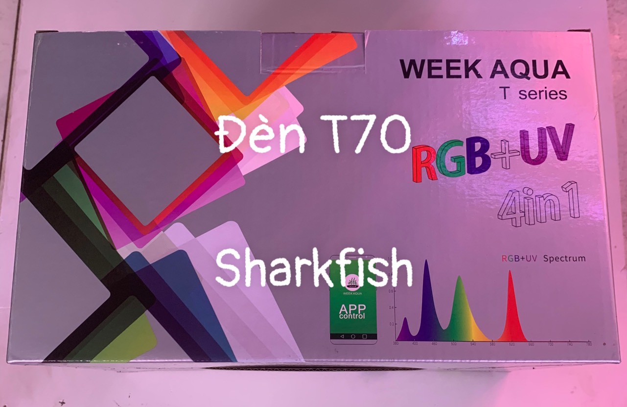 Đèn week t90 pro chuyên dụng cho hồ thủy sinh điều chỉnh qua app, t90 pro và t70