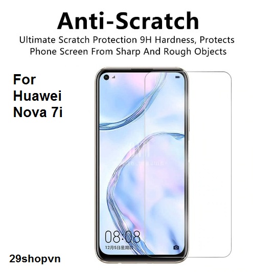Kính cường lực Huawei Nova 7i (Trong suốt)
