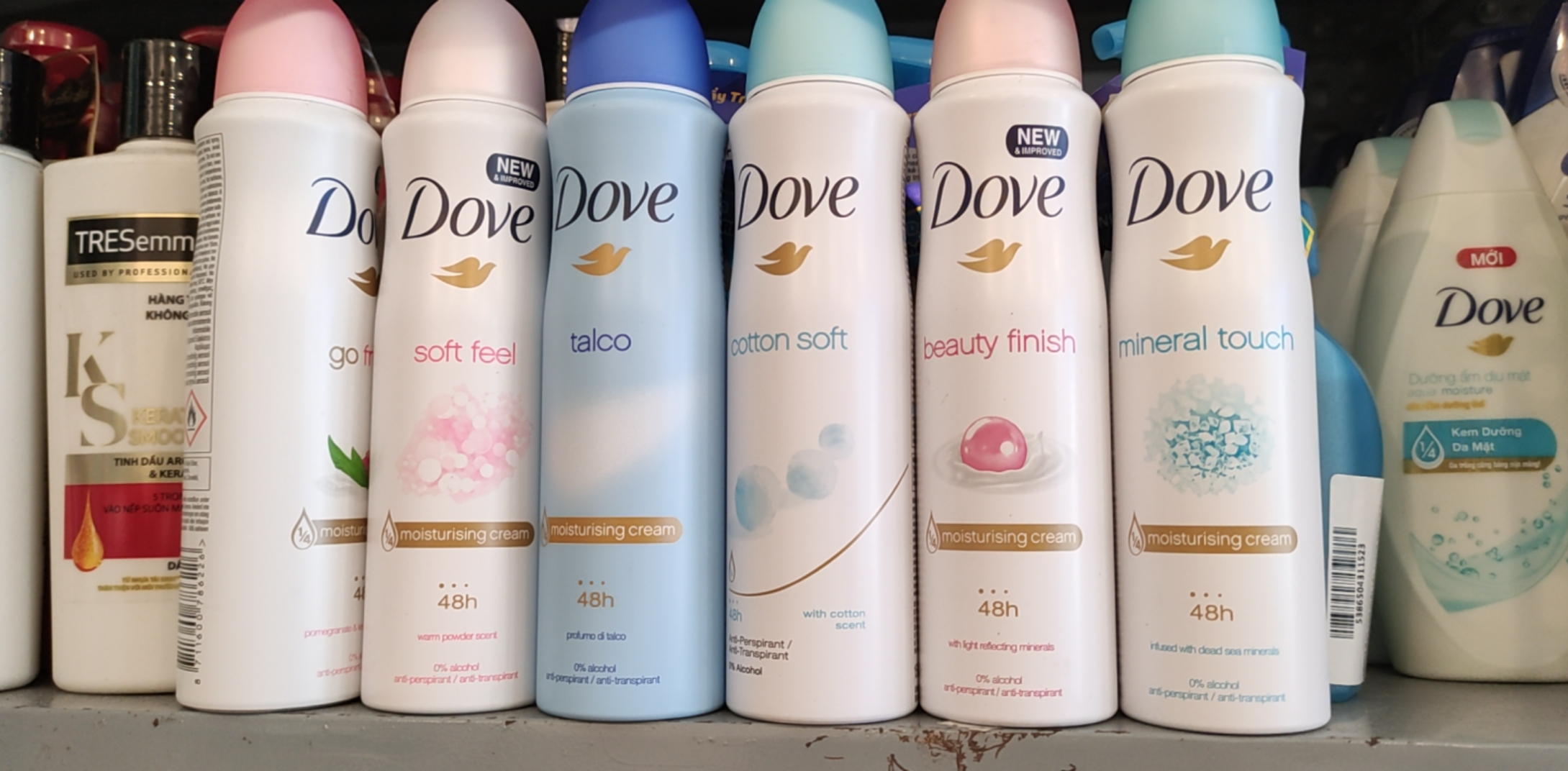 Xịt khử mùi DOVE hương thơm tự nhiên 48h 150ml