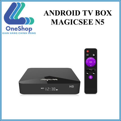 Android tivi box magicsee n5 – android 9.0 ram 2gb rom 16gb – chip s905x