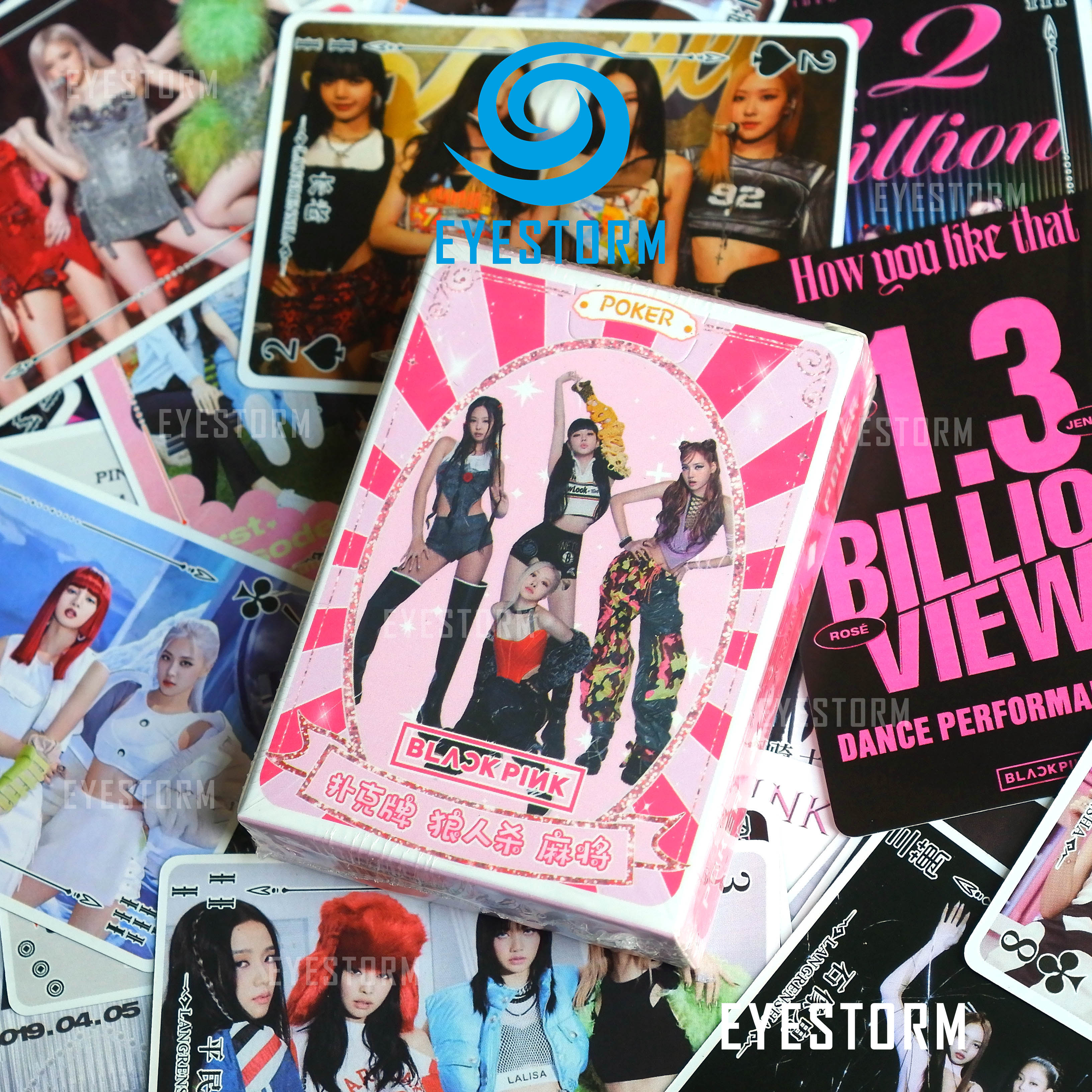 Bài tây blackpink - thần tượng kpop lisa, jennie, jisoo, rose, tú lơ khơ - poker qb - 54 lá