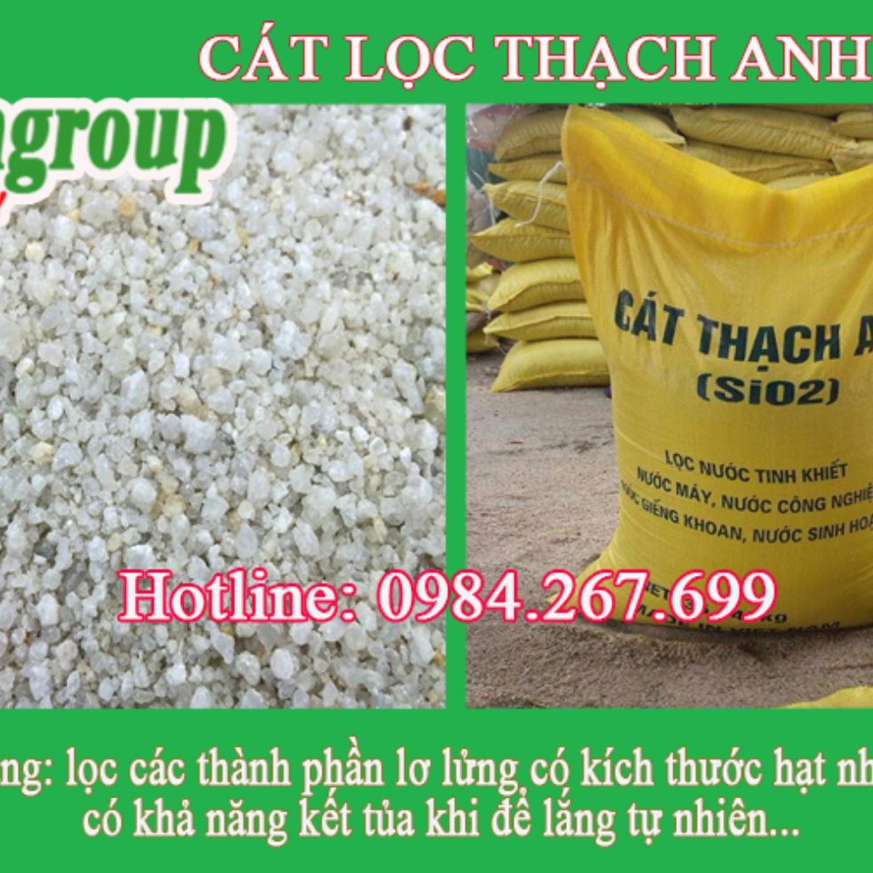 Cát sỏi thạch anh lọc nước gói 1kg