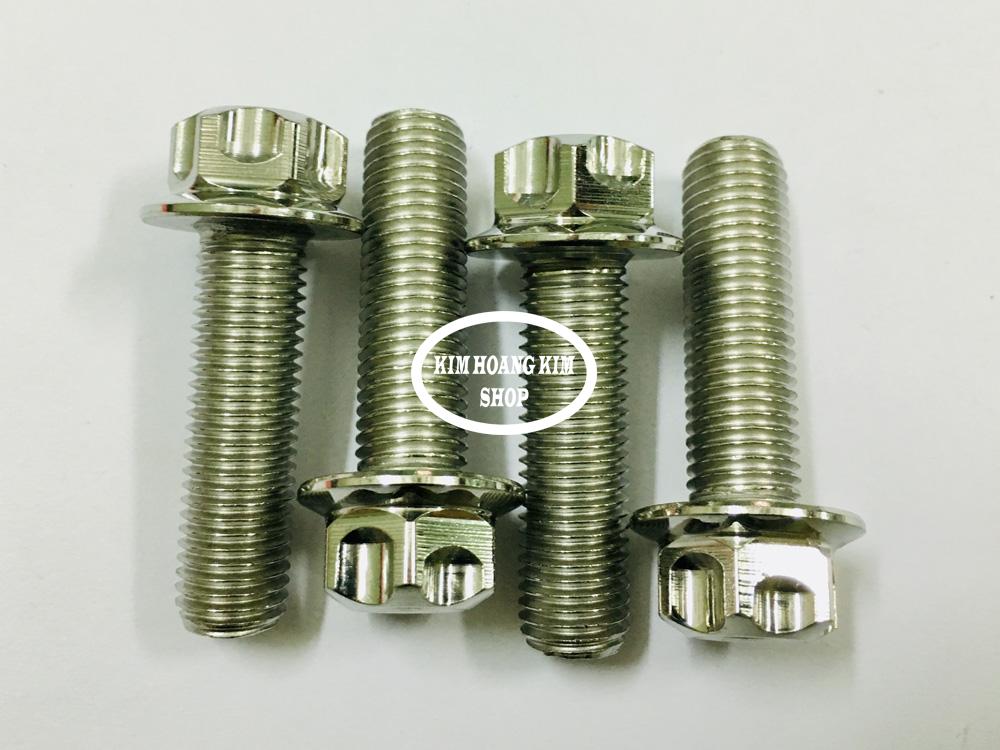 4 con Ốc Inox Salaya 8li40 gắn mọi loại xe máy