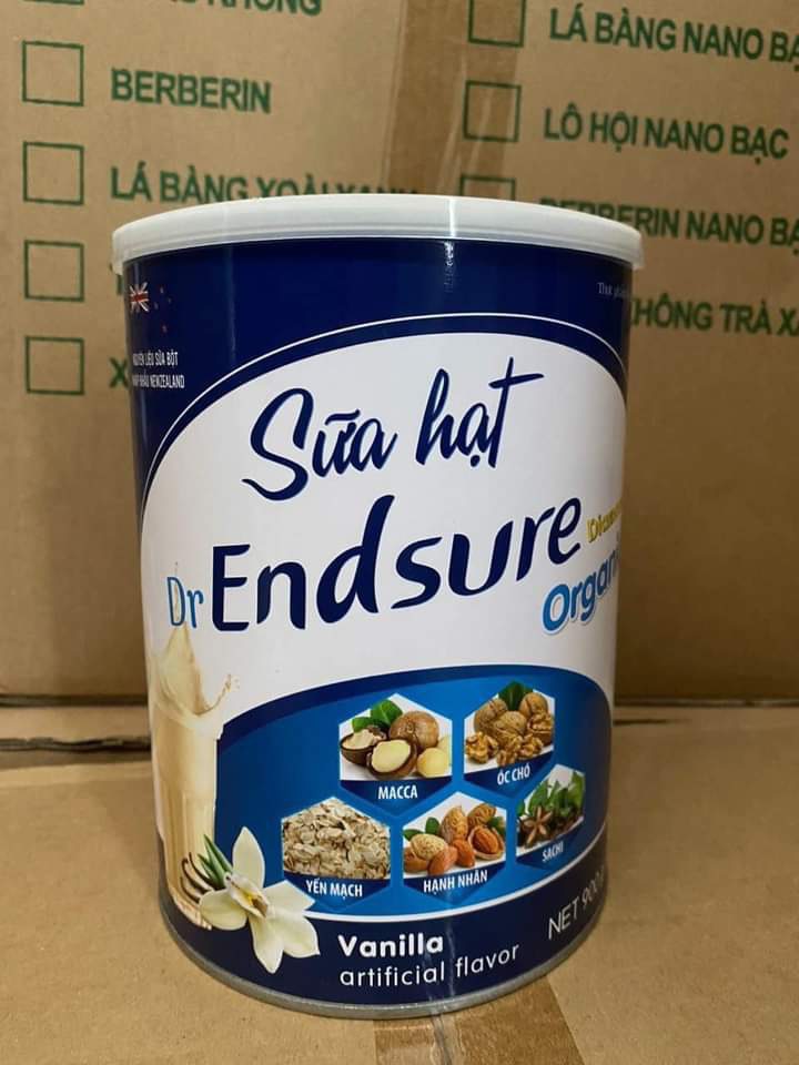 Sữa hạt dinh dưỡng Endsure Gold Organic hỗ trợ xương khớp chiều cao lon 900g