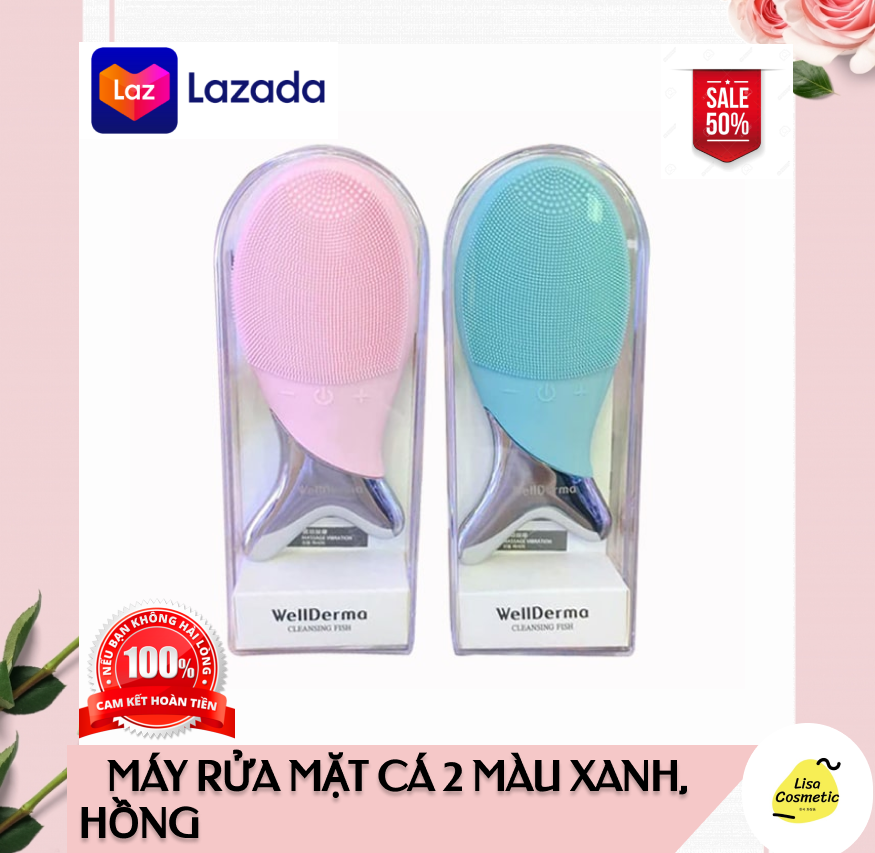 Máy rửa mặt cá wellderma cleansing fish - lisa cosmetic