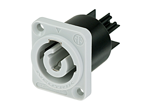 Jack powercon 3 - jack nguồn 3 pin - jack output nguồn ac - neutrik - model nac3mpb-1 - made in liechtenstein.