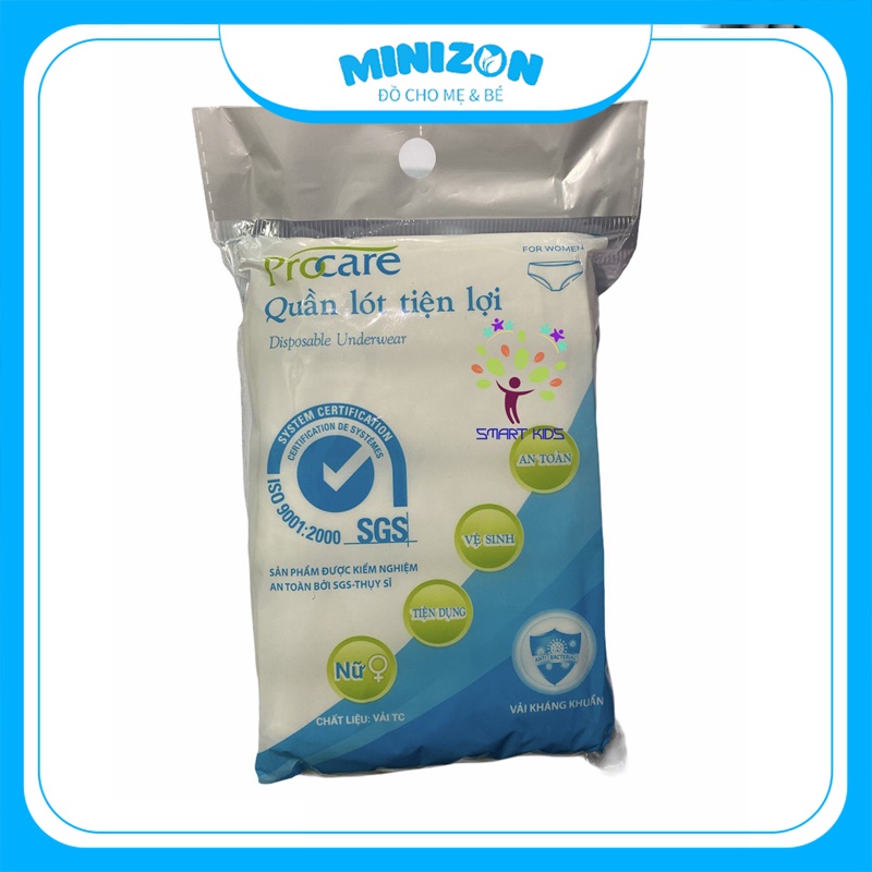 Quần lót giấy cotton cao cấp procare dùng 1 lần cho mẹ sau sinh