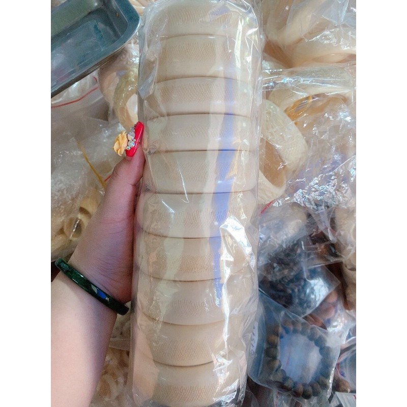 Vòng tay xương mỹ nghệ size nam bản 25mm vân caro dõ nét