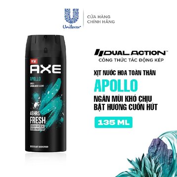Xịt khử mùi toàn thân axe apollo 135ml