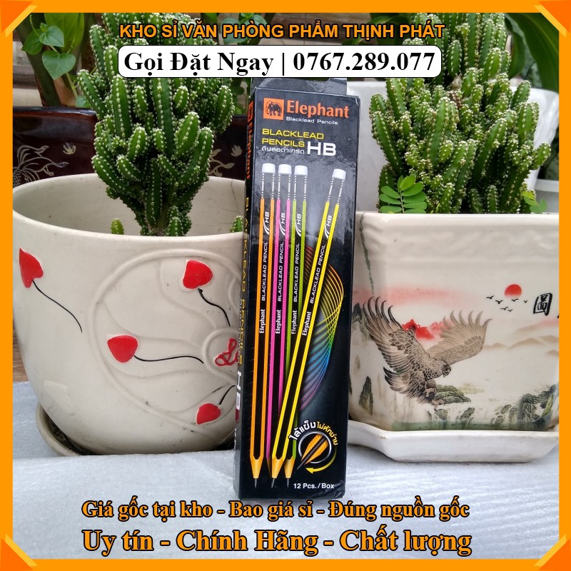 Bút chì 2b - đầu gôm elephant