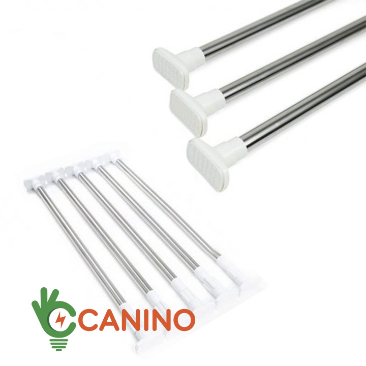 Thanh Treo Rèm Cửa🌳FREE SHIP🌳Thanh Treo INOX đa năng cao cấp - Không Cần Khoan Tường ( Nhiều Kích Thước )
