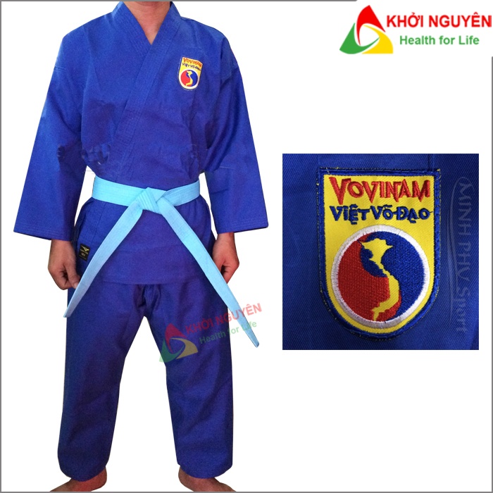 Bộ đồ võ phục vovinam nhiều size + logo + đai | quần áo võ thuật | trang phục võ việt