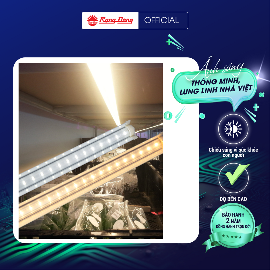 Đèn LED nuôi cấy mô 1 mét 2. Model:  LED NCM 120/16W WR Chính hãng Rạng Đông Cho hiệu quả kinh tế cao Siêu tiết kiệm điện Tư vấn lắp đặt Tuổi thọ cao