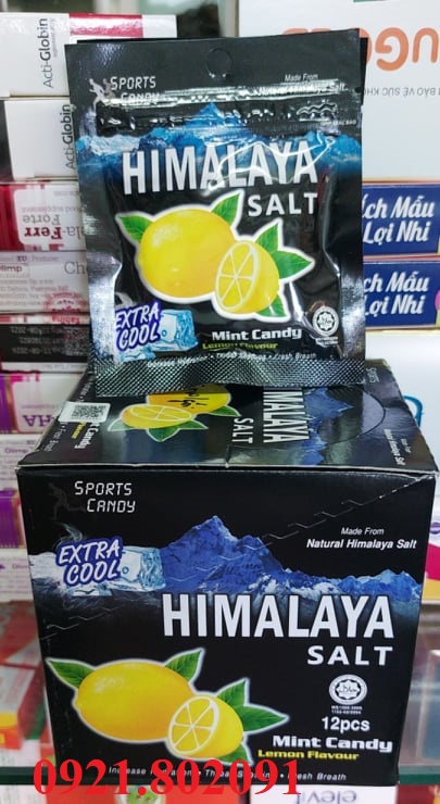 kẹo kẹo muối HIMALAYA bạc hà vị chanh / kẹo himalaya salt mint candy lemon flavour