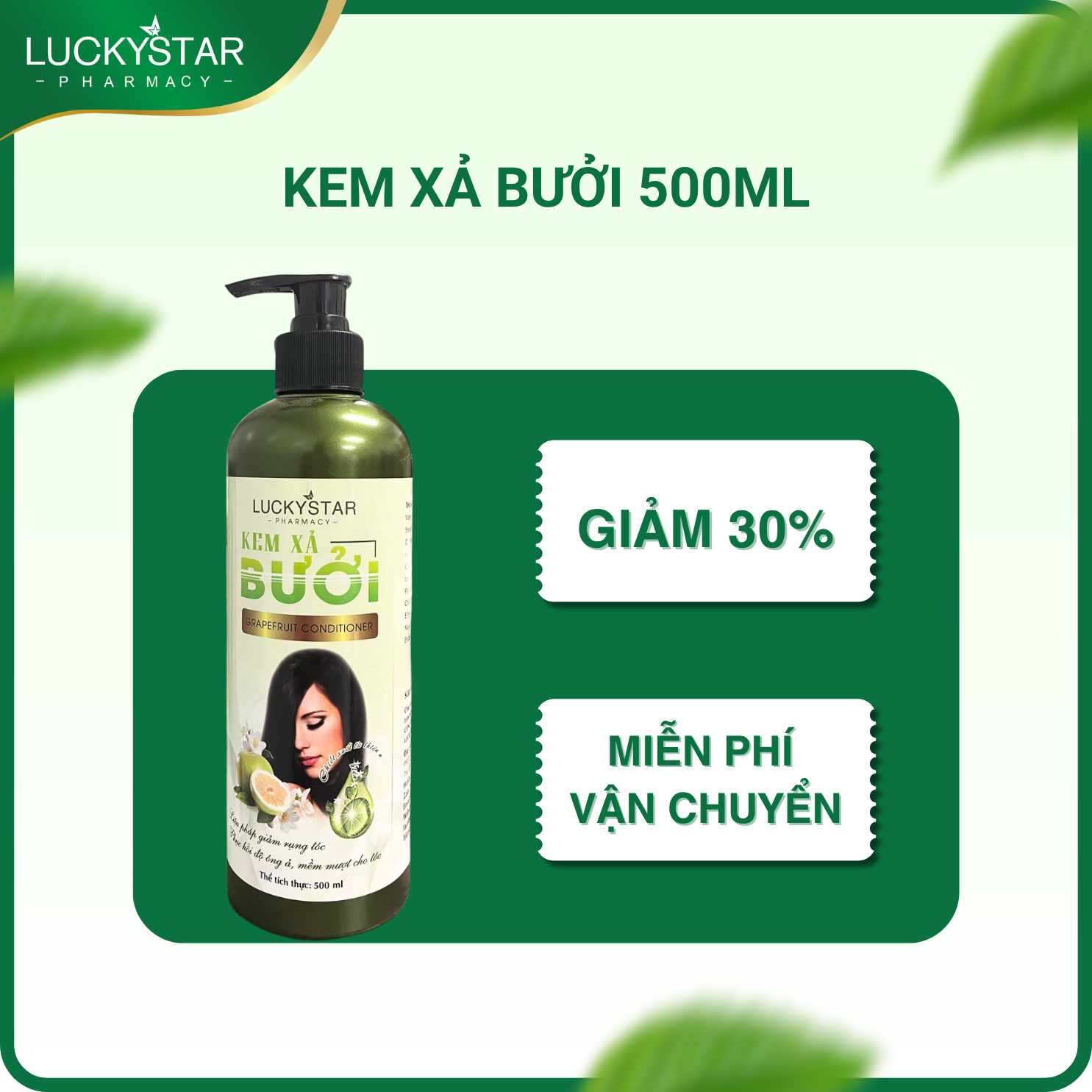 Kem Xả Tinh Dầu Bưởi Lucky Star