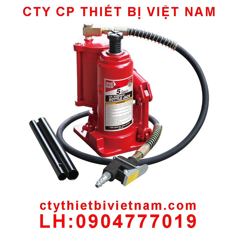 Kích con đội thuỷ lực hoạt động khí nén 5 tấn kích gầm xe, kích xe hơi TRQ05002