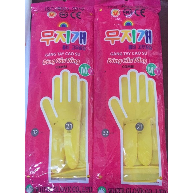 Găng tay đông cầu vồng size m