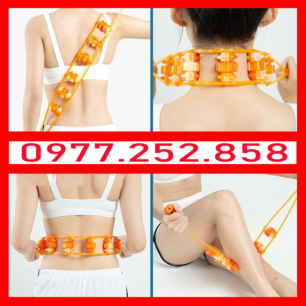Dây lăn Massage cổ vai gáy, massage lưng bụng toàn thân, massage cột sống, cổ, chân, đùi