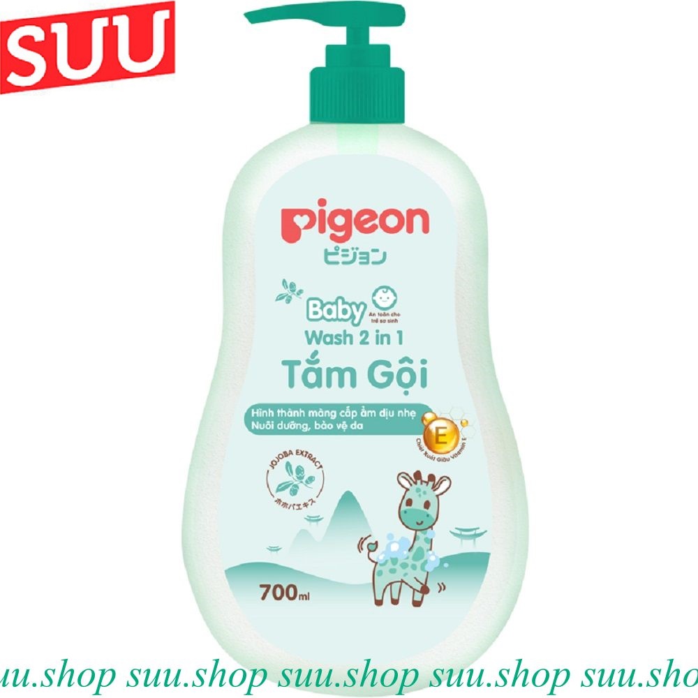 Sữa tắm gội pigeon cho em bé da nhạy cảm 700g chính hãng.