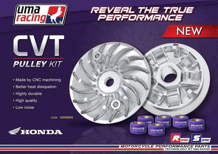 Nồi độ Uma Racing cho Honda Vario AirBlade 125 SHMode PCX Click125 Lead125 - Chén bi cánh quạt bi nồi Uma Racing