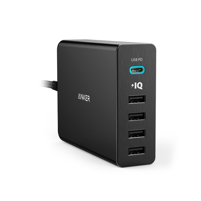 Sạc anker 5 cổng - 60w usb-c power delivery - a2053