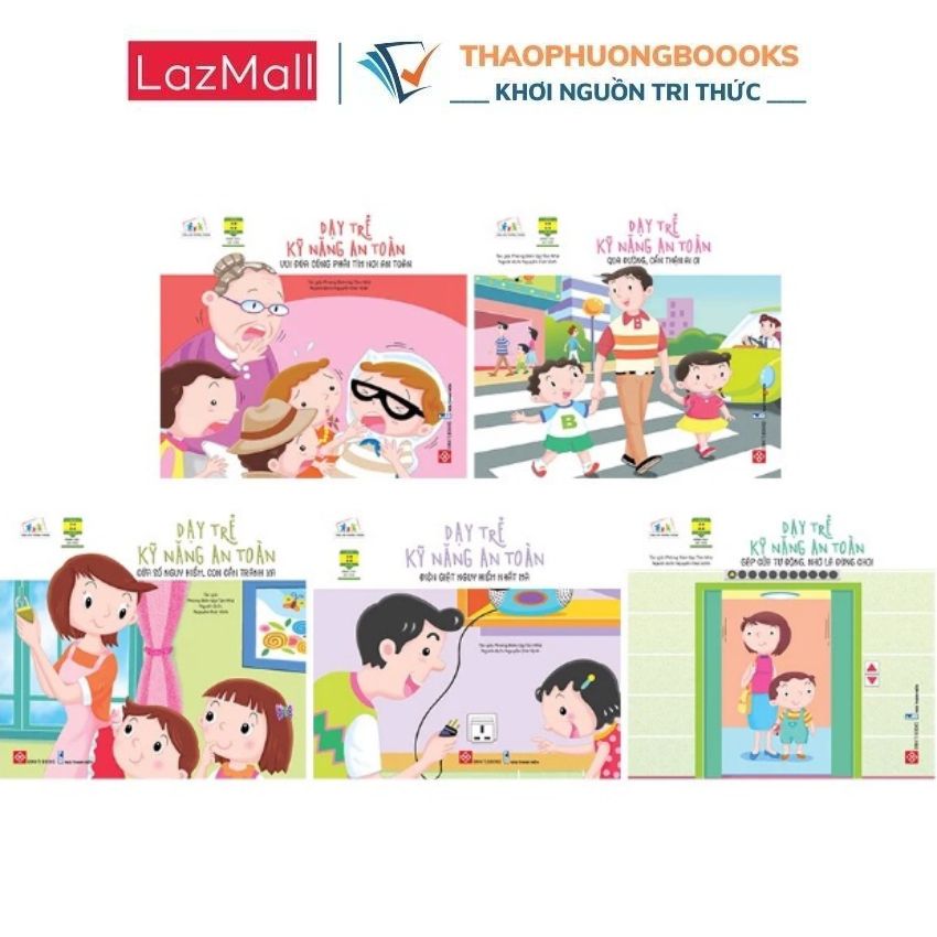 Sách dạy trẻ kỹ năng an toàn cho bé từ 2-8 tuổi, dạy trẻ những kỹ năng rất cần thiết trong cuộc sống giúp con trưởng thành hơn - ThaoPhuongbooks