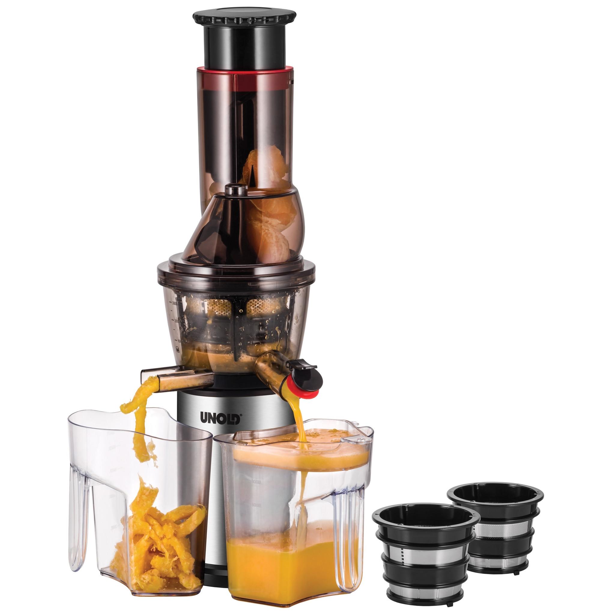 Máy ép chậm unold 3 in 1 78265 250w, 3 lưới lọc, máy ép trái cây, máy ép hoa quả