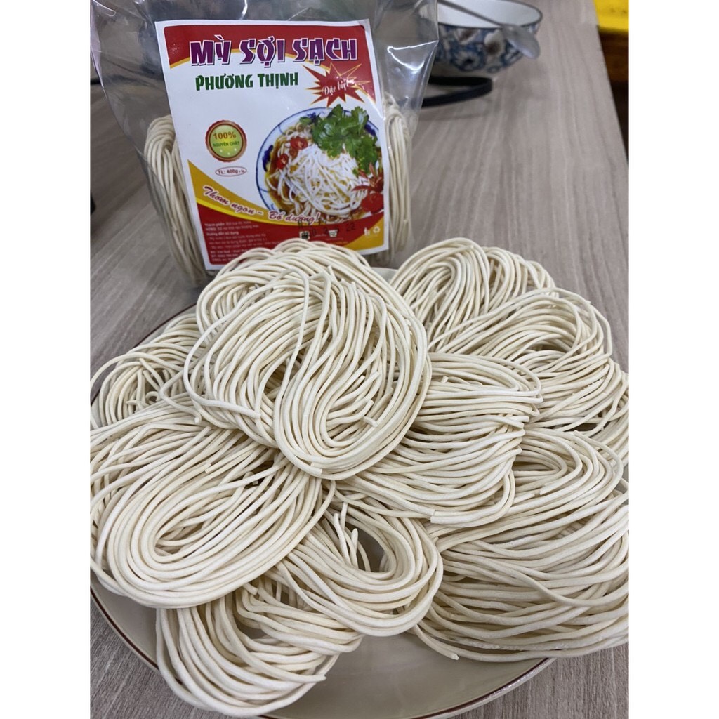 Mì sợi khô – Mỳ sợi chay - Bánh canh khô loại đặc biệt gói 400gram thơm ngon chế biến món chay, mặn