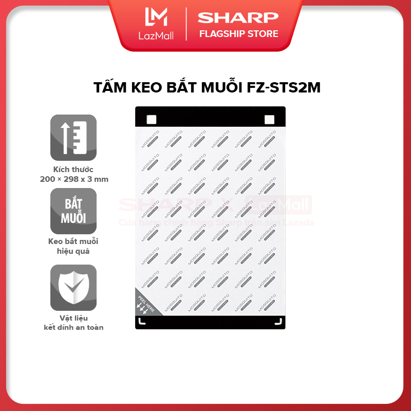 [Phụ kiện]FZ-STS2M  Tấm keo bắt muỗi máy Sharp FP-JM30V-B và FP-JM40V-B (hàng chính hãng), thời gian sử dụng 2 tháng