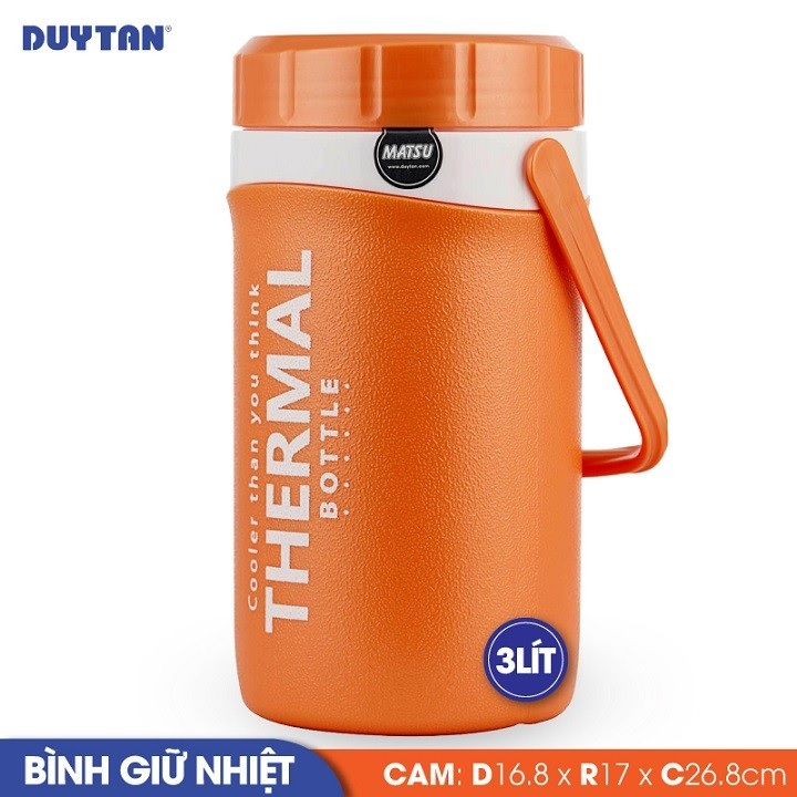 Bình giữ nhiệt nhựa DUY TÂN Matsu 3 lít (16.8 x 17 x 26.8 cm) - 35339 - Giao màu ngẫu nhiên