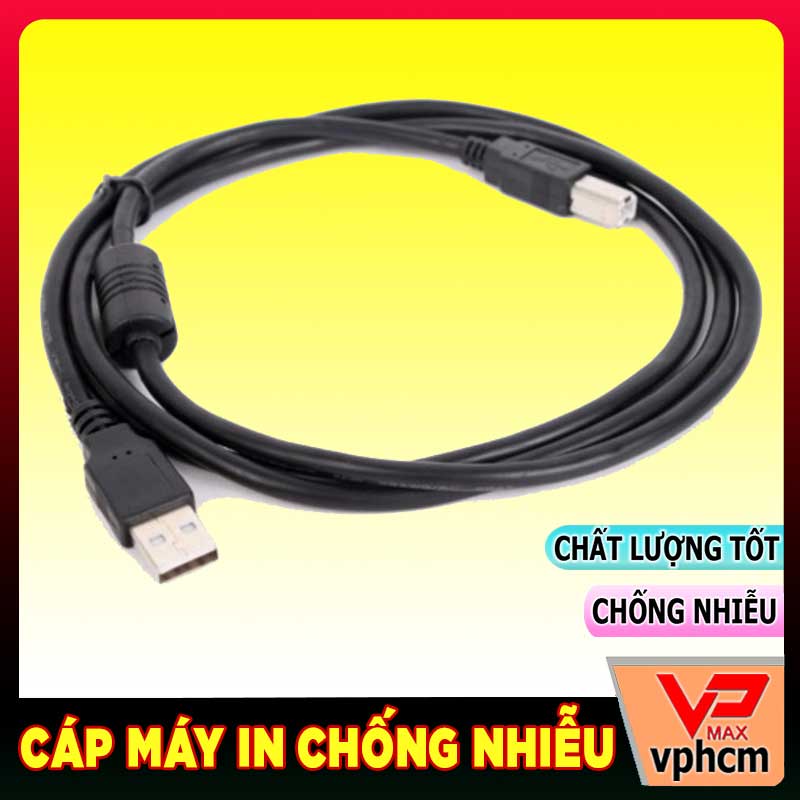 Combo 30 Cáp máy in cổng USB chất lượng tốt chống nhiễu 1.5m