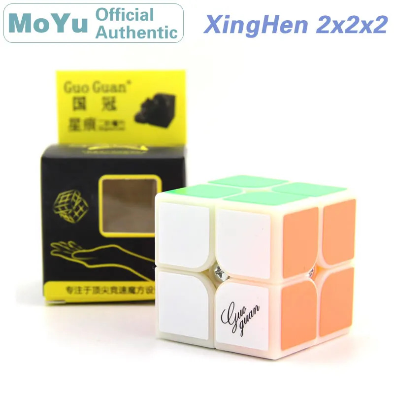 Moyu Guoguan xinghen 2x2x2 Magic Cube 2x2 CUBO magico chuyên nghiệp Neo tốc độ Cube Câu Đố Antistress đồ chơi cho trẻ em